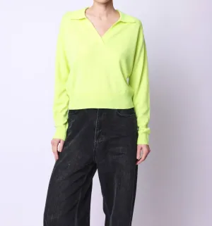 Polo Sweater In Citrus