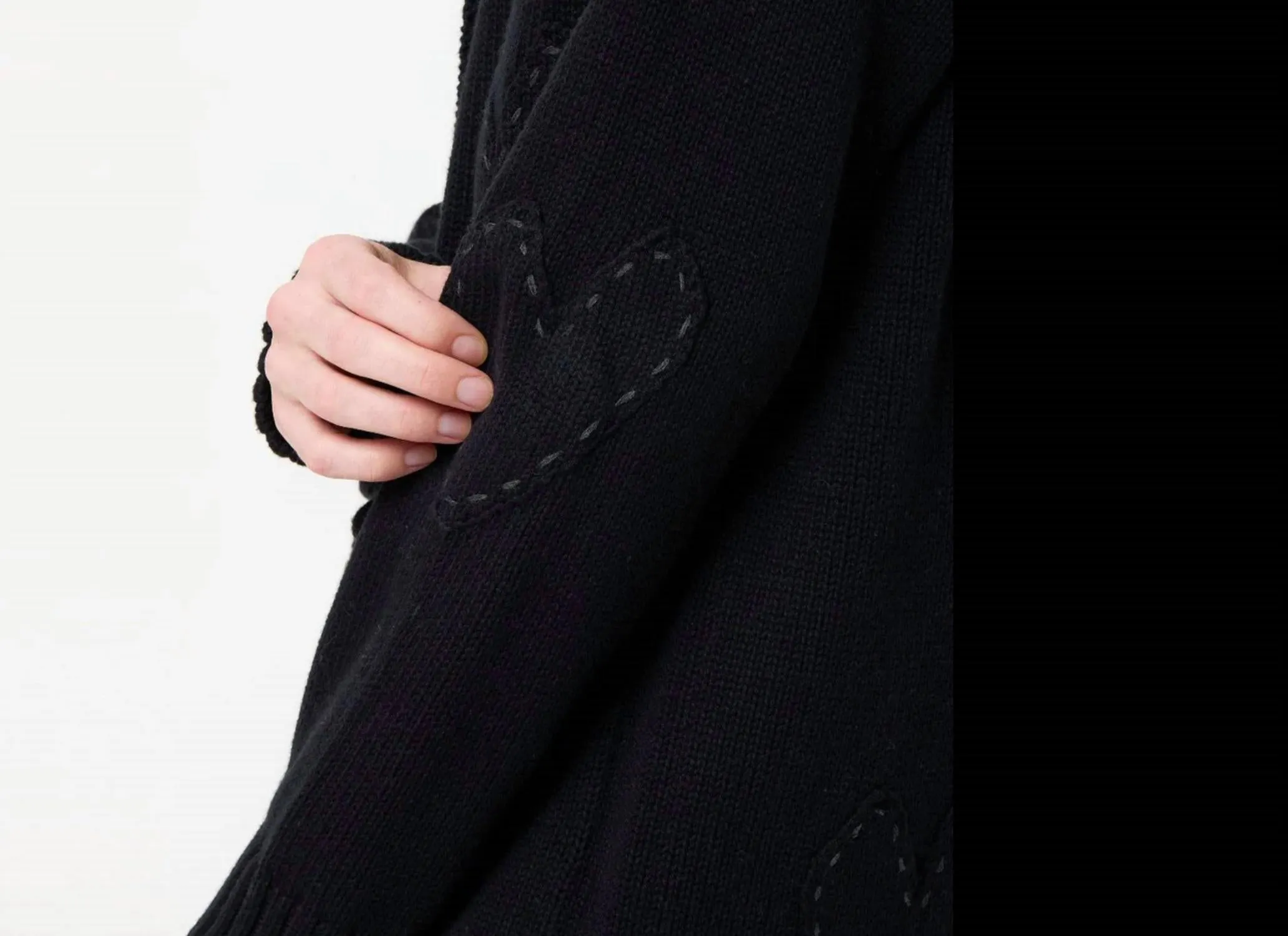 Poppy Zero Waste Cardigan In Black
