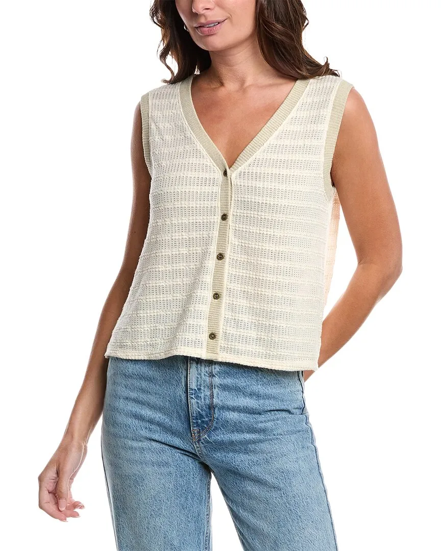 Project Social T Viva Button Front Sweater Tank