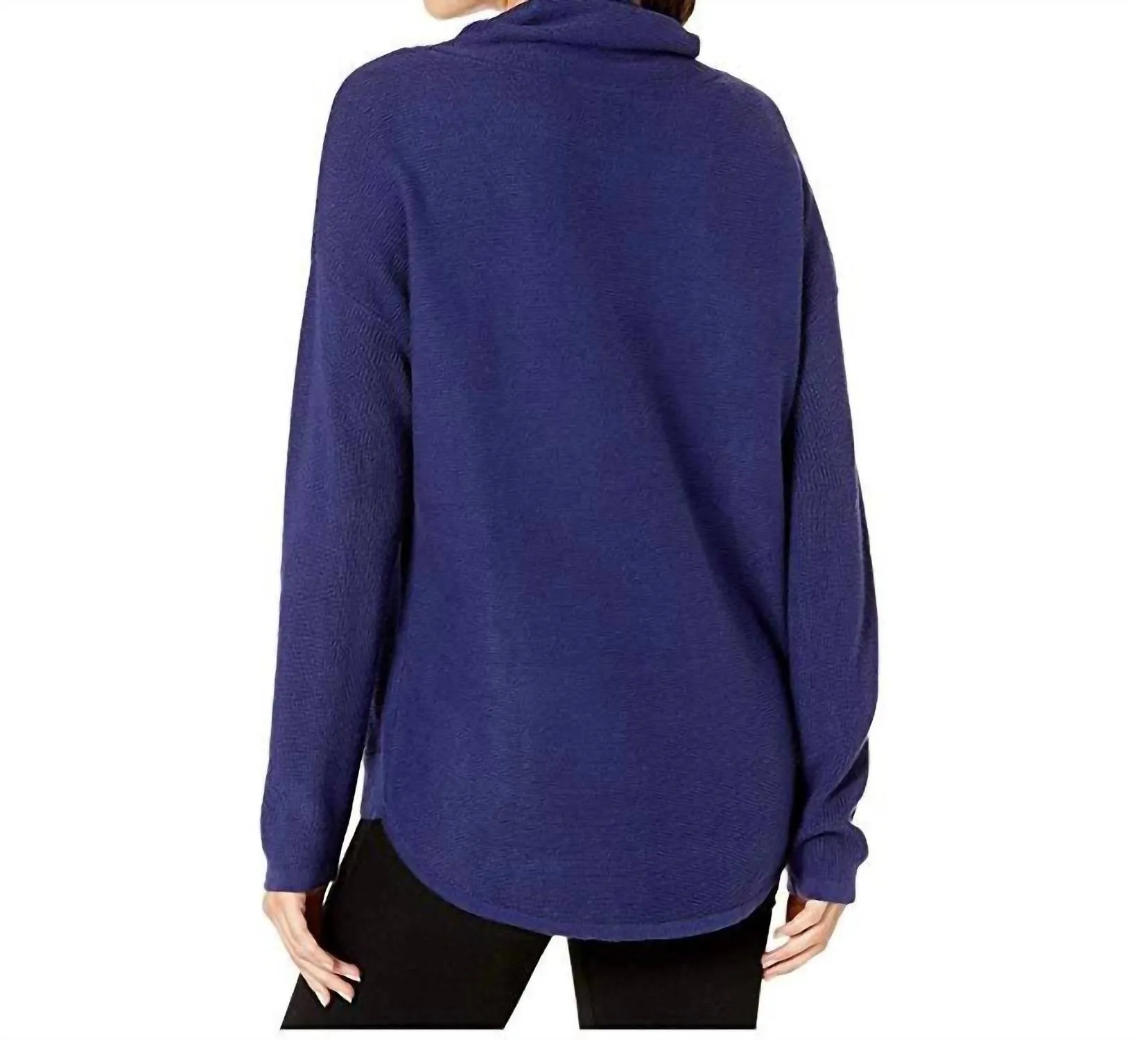 Pullover Crew Sweater In Blue