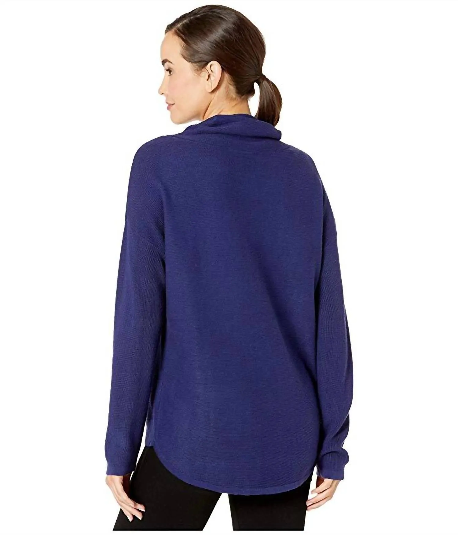 Pullover Crew Sweater In Blue