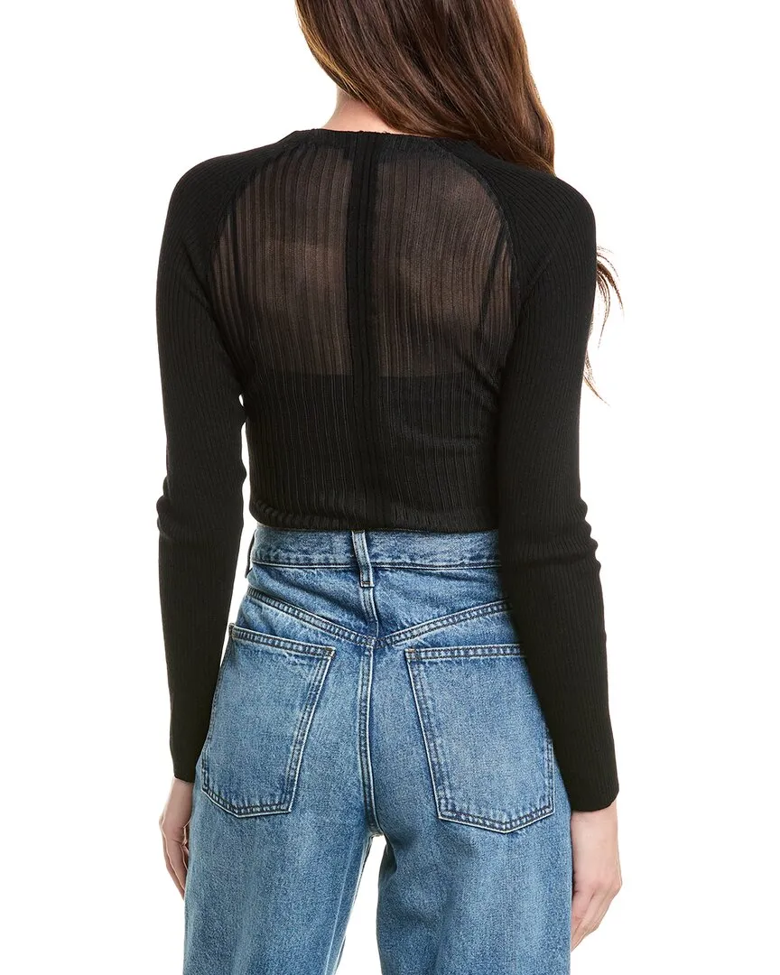 rag & bone Dorit Shadow Stripe Wool-Blend Sweater