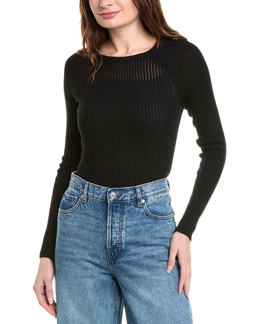 rag & bone Dorit Shadow Stripe Wool-Blend Sweater