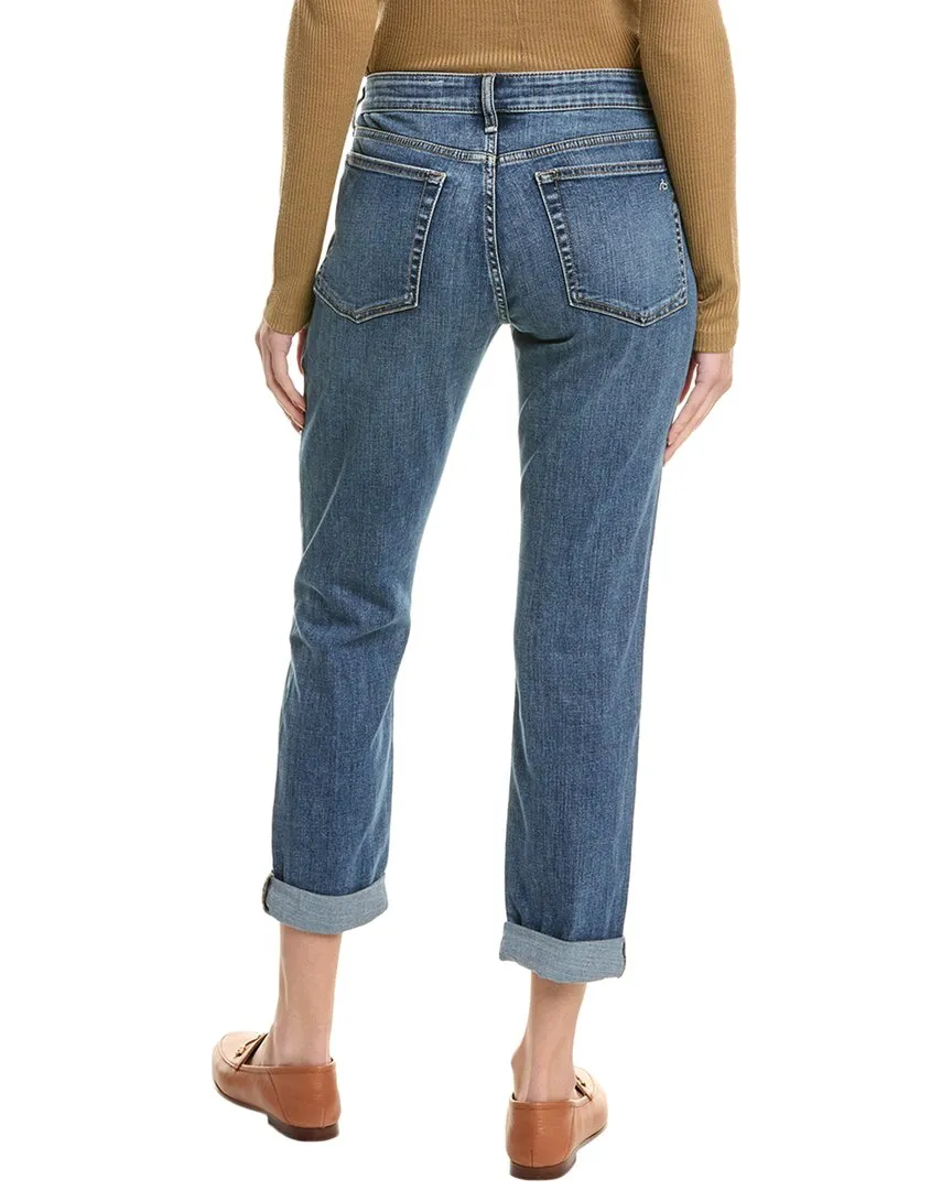 rag & bone Dylan Medium Wash Low-Rise Slim Boyfriend Jean