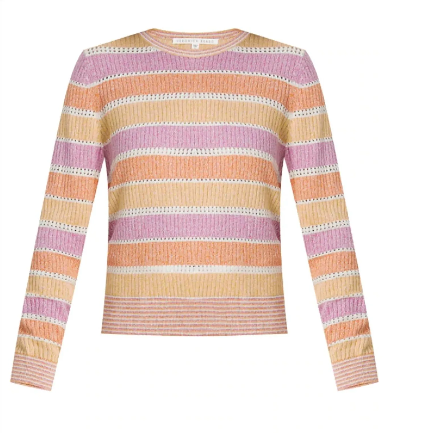Raimi Color-Blocked Pullover Sweater In Pastel Multi