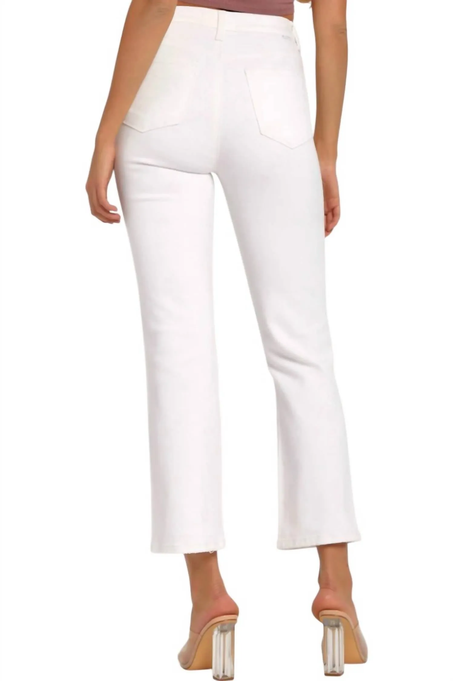 Relaxed Distressed Jeans In White