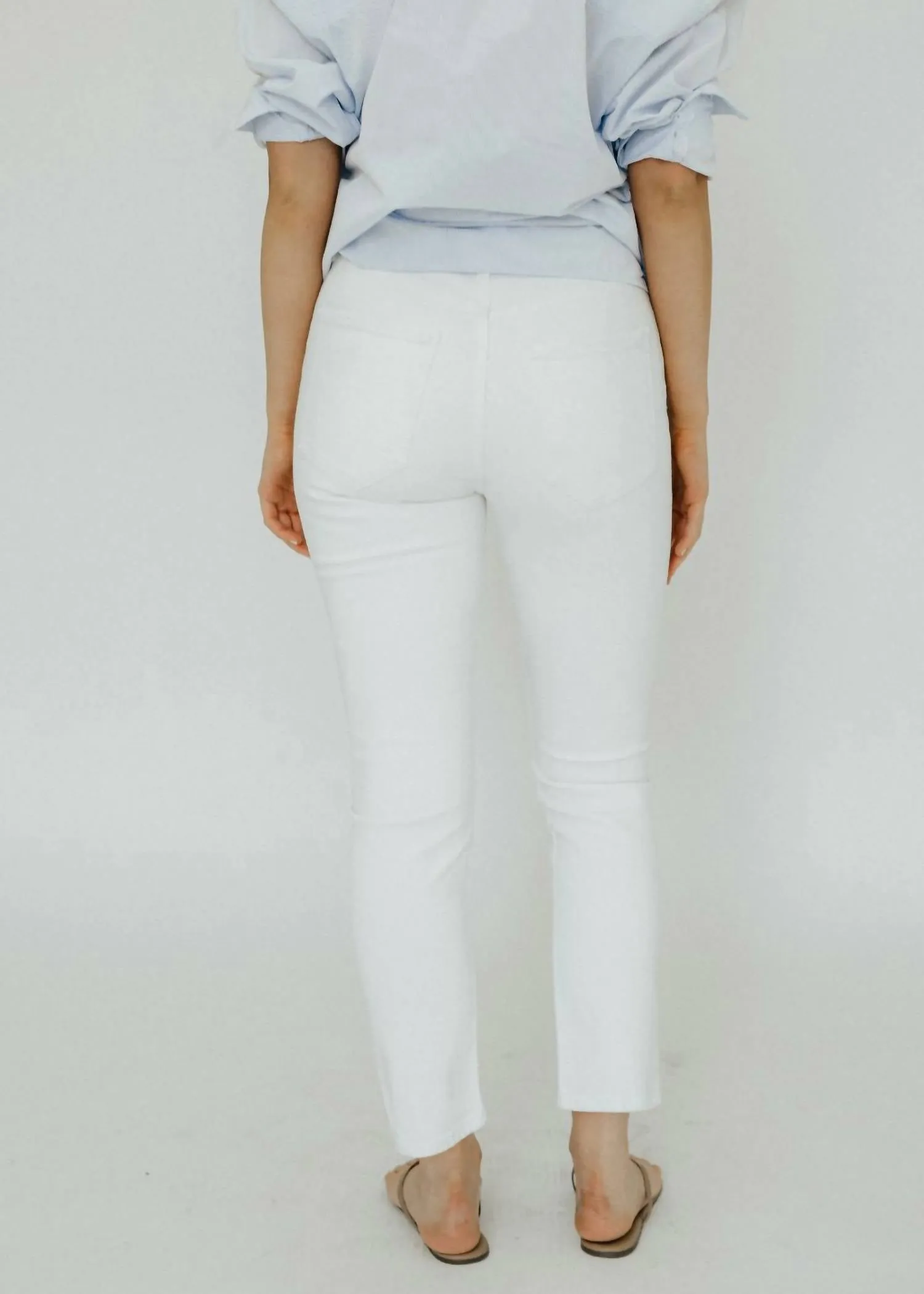 Riley Long Jeans In Sour Cream