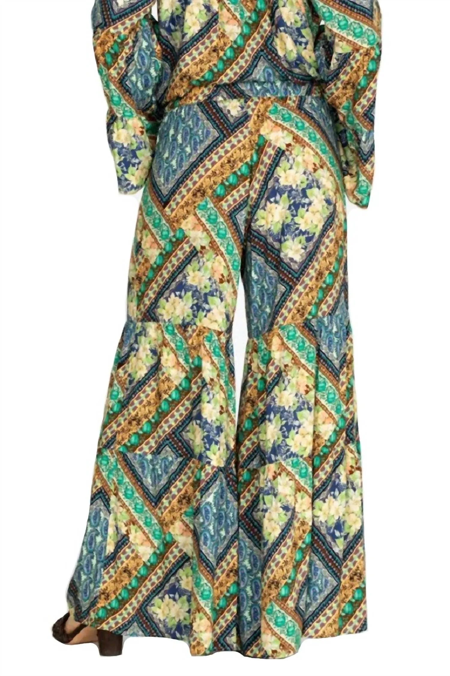 Rivera Tiered Pants In Multi