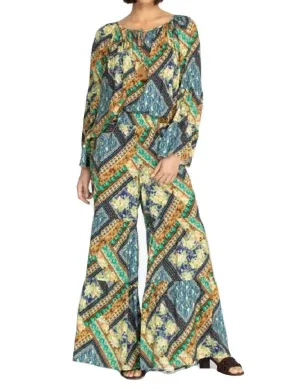 Rivera Tiered Pants In Multi