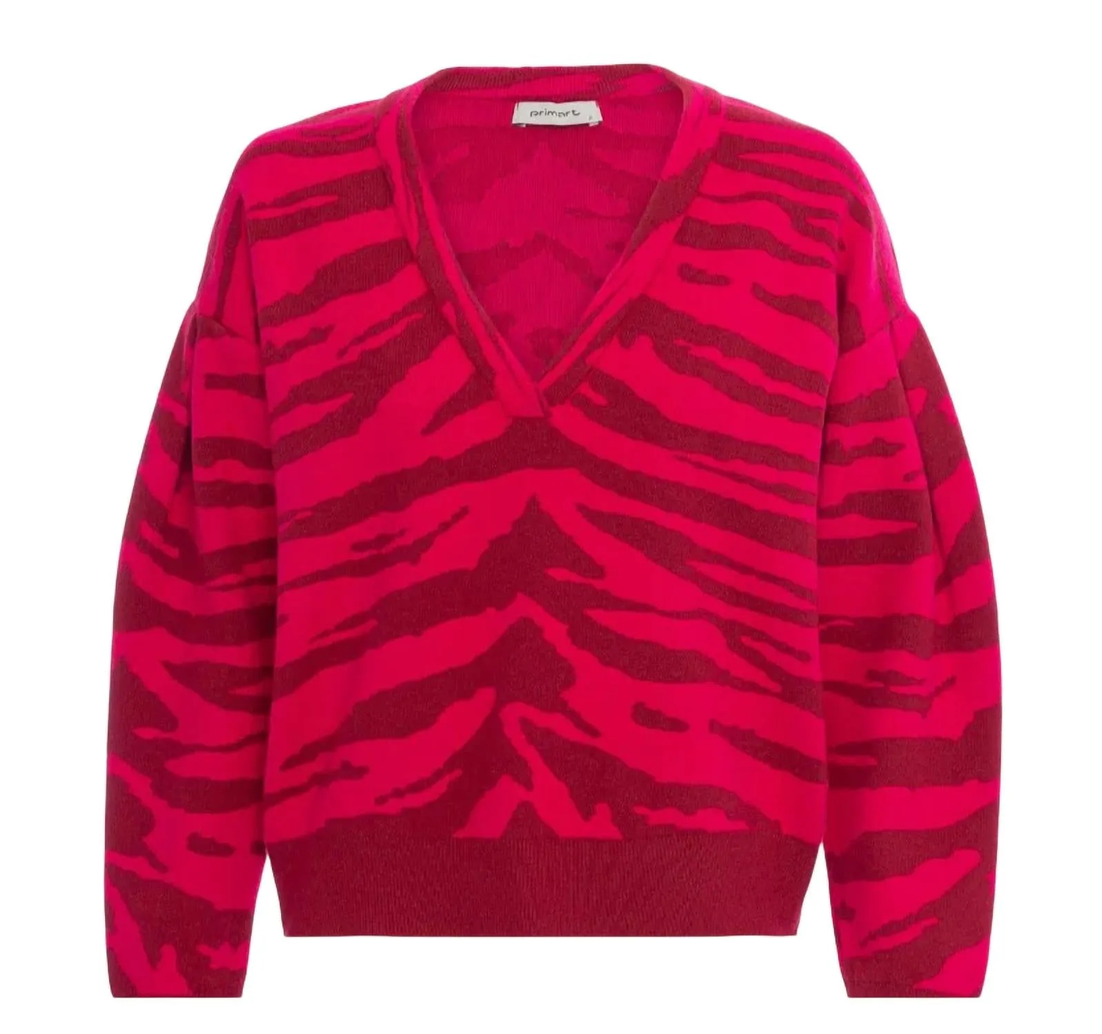 Roberta Top In Hyper Pink Animal