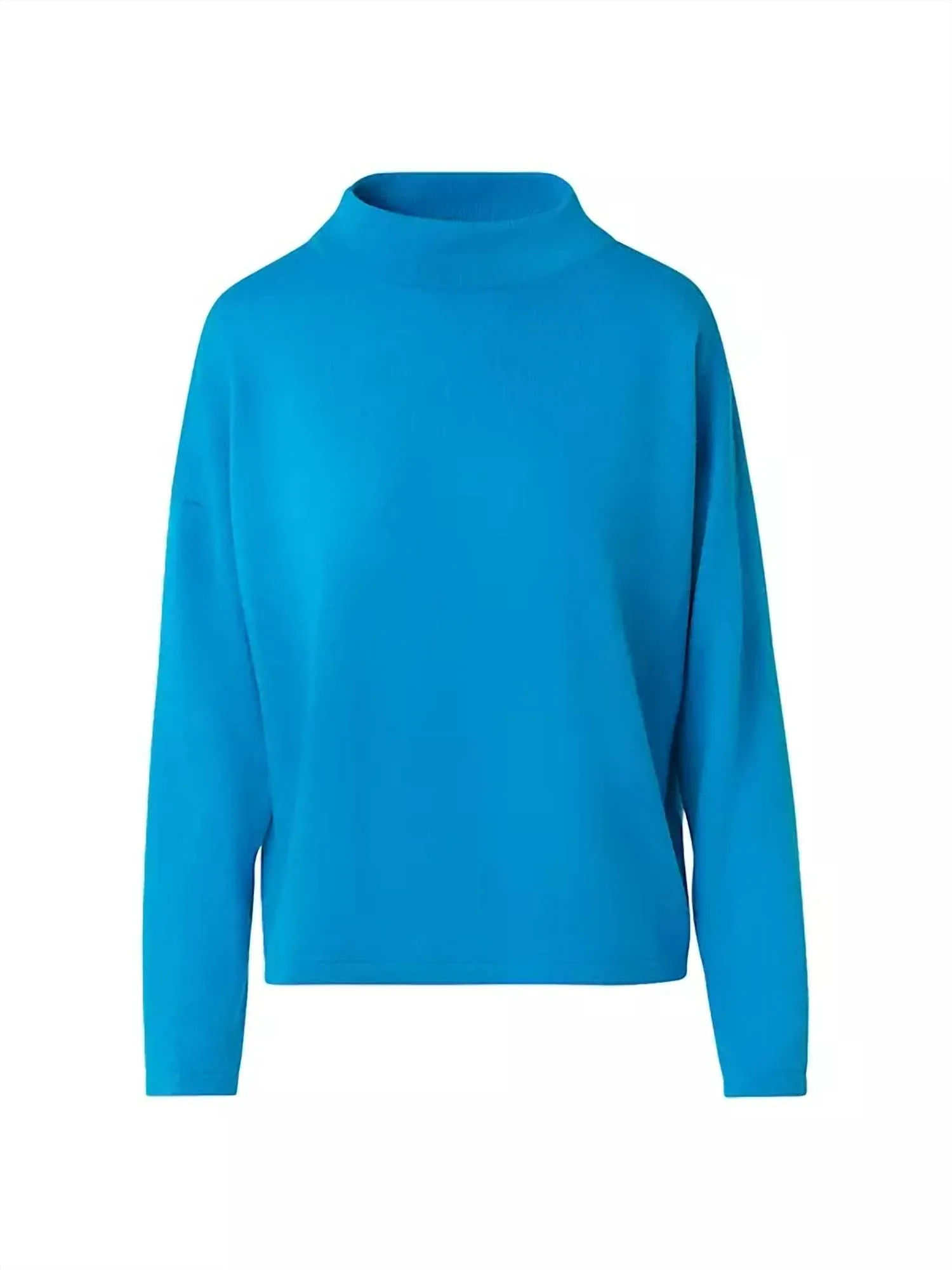 Sand-Up Collar Sweater In Blue