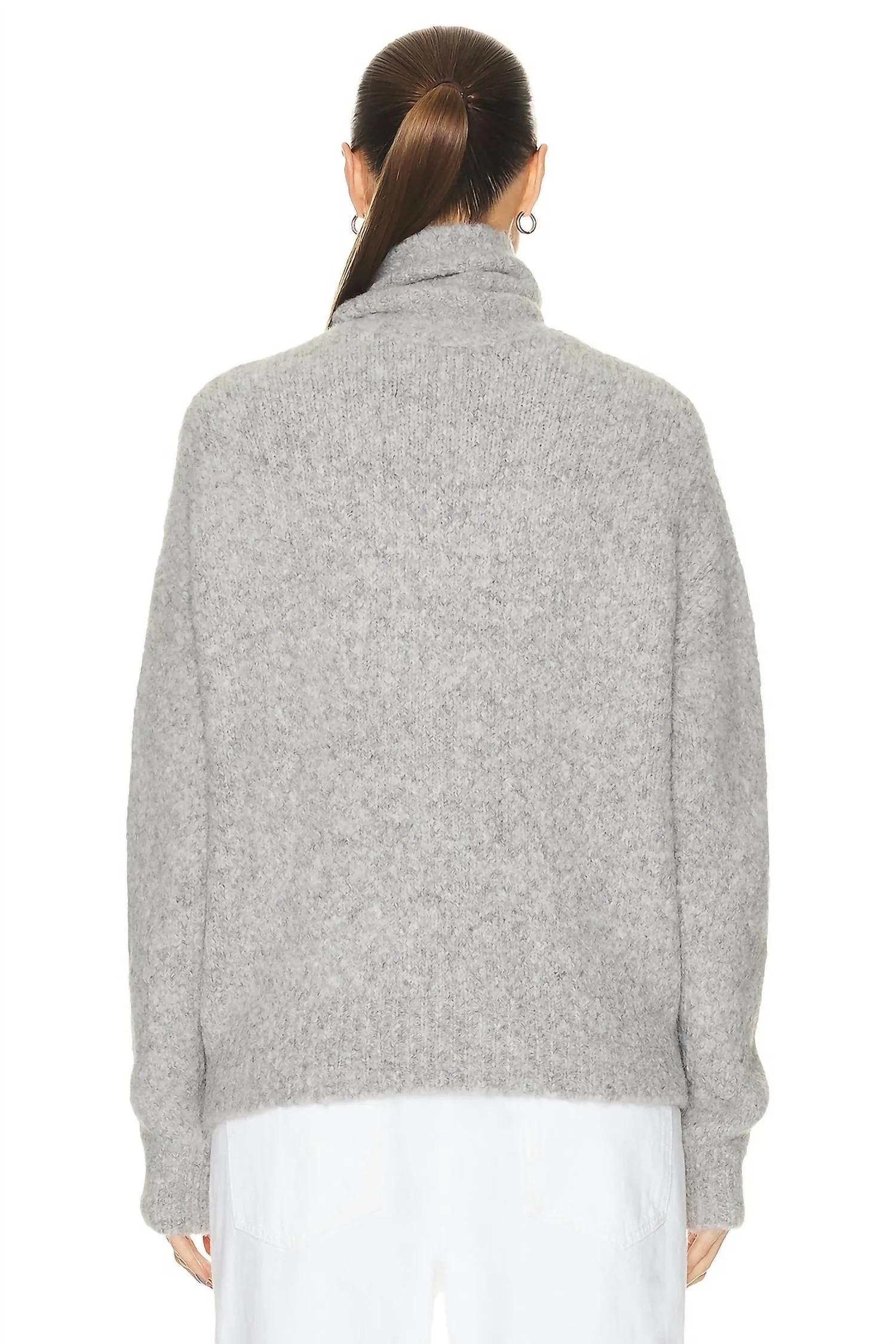 Sierra Sweater In Light Grey Melange