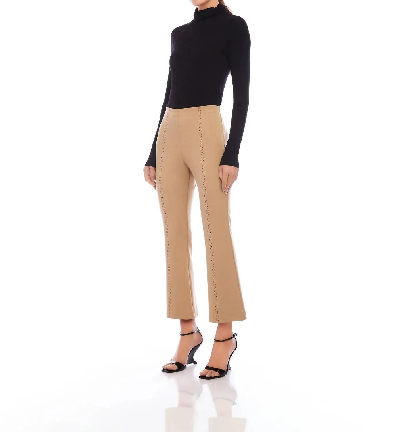 Sigourney Saddle Stitch Pants In Camel