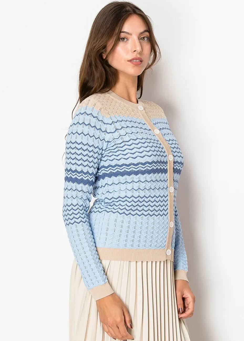 Skyline Chevron Knit Cardigan