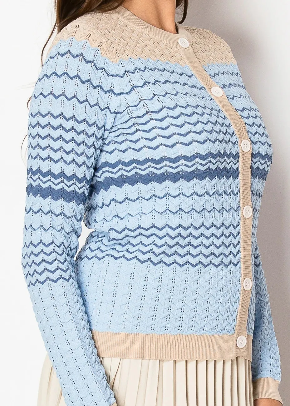 Skyline Chevron Knit Cardigan