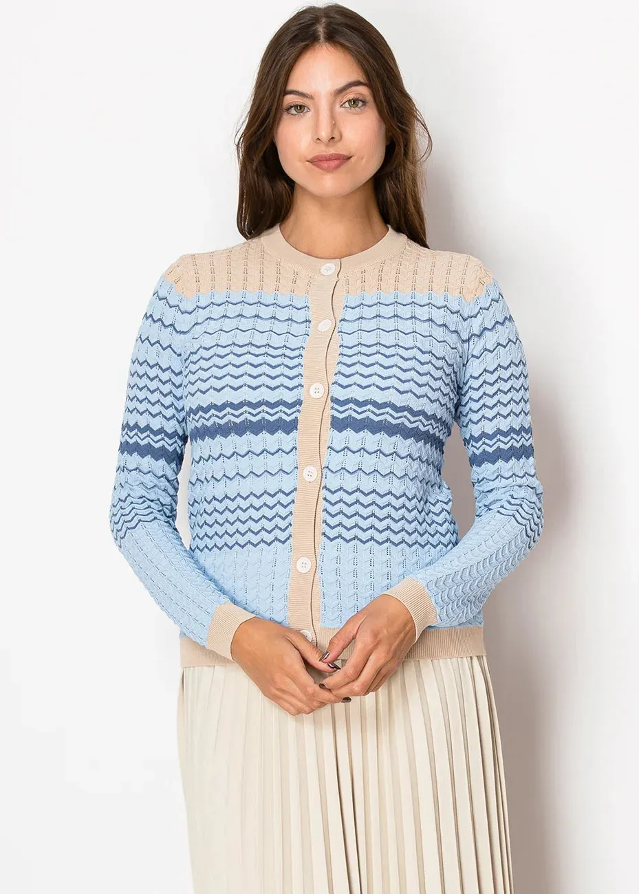 Skyline Chevron Knit Cardigan
