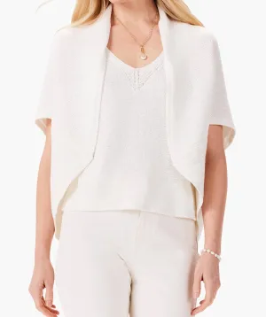 Sleek Cocoon Cardigan In Classic Cream