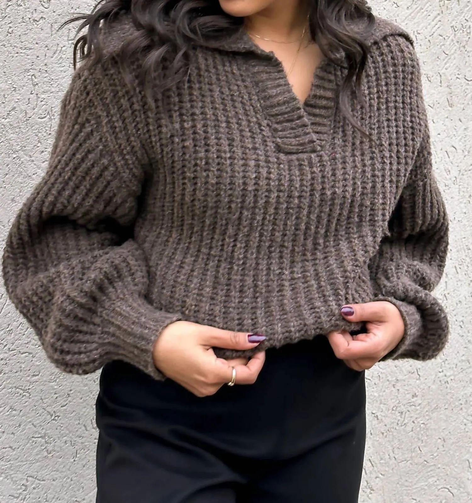 Sloane Sweater In Brown