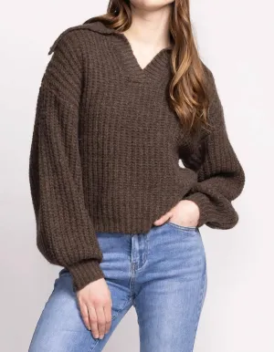 Sloane Sweater In Brown