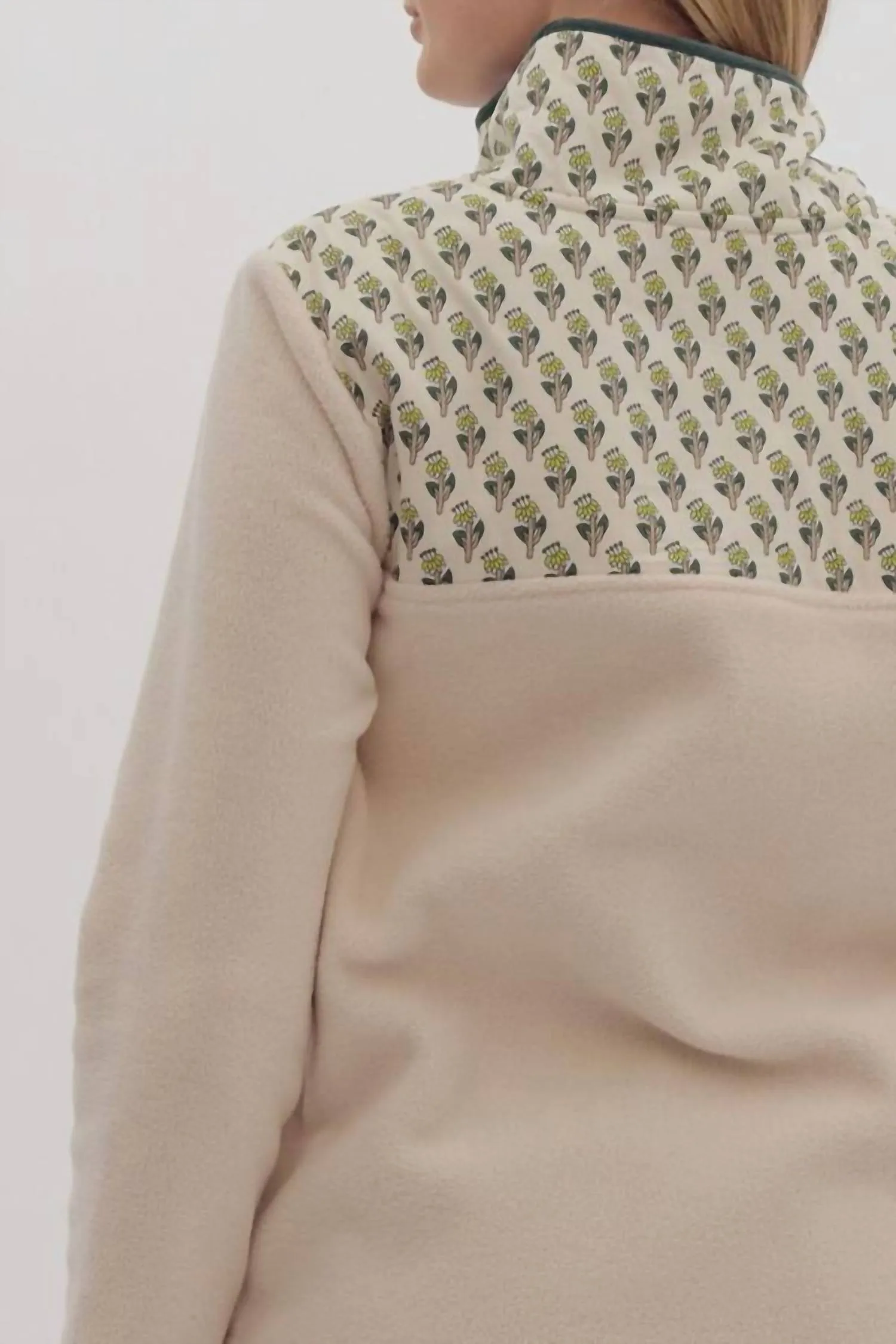 Snap Your Fingers Pullover In Beige