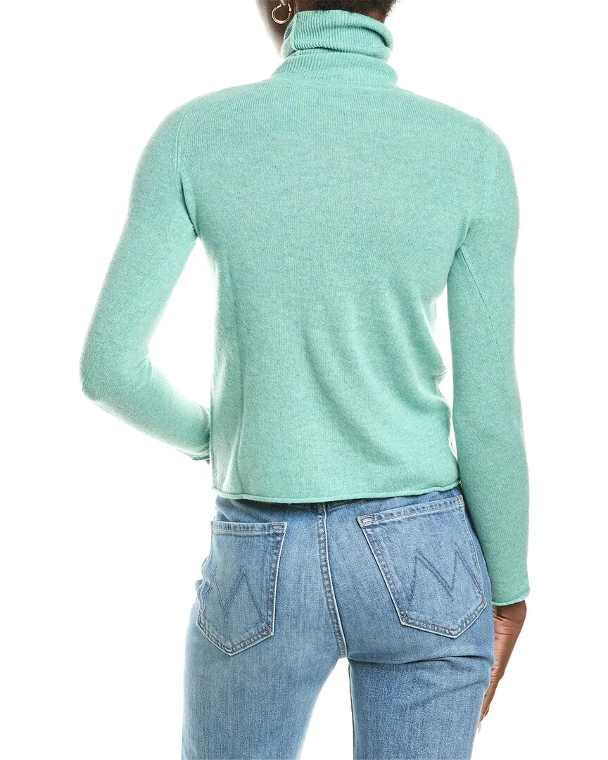 sofiacashmere Roll Cuff & Hem Turtleneck Sweater