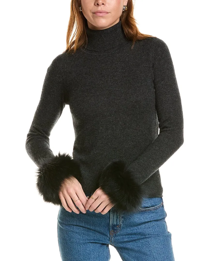 sofiacashmere Turtleneck Cashmere Sweater