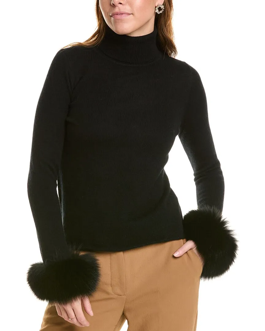 sofiacashmere Turtleneck Cashmere Sweater