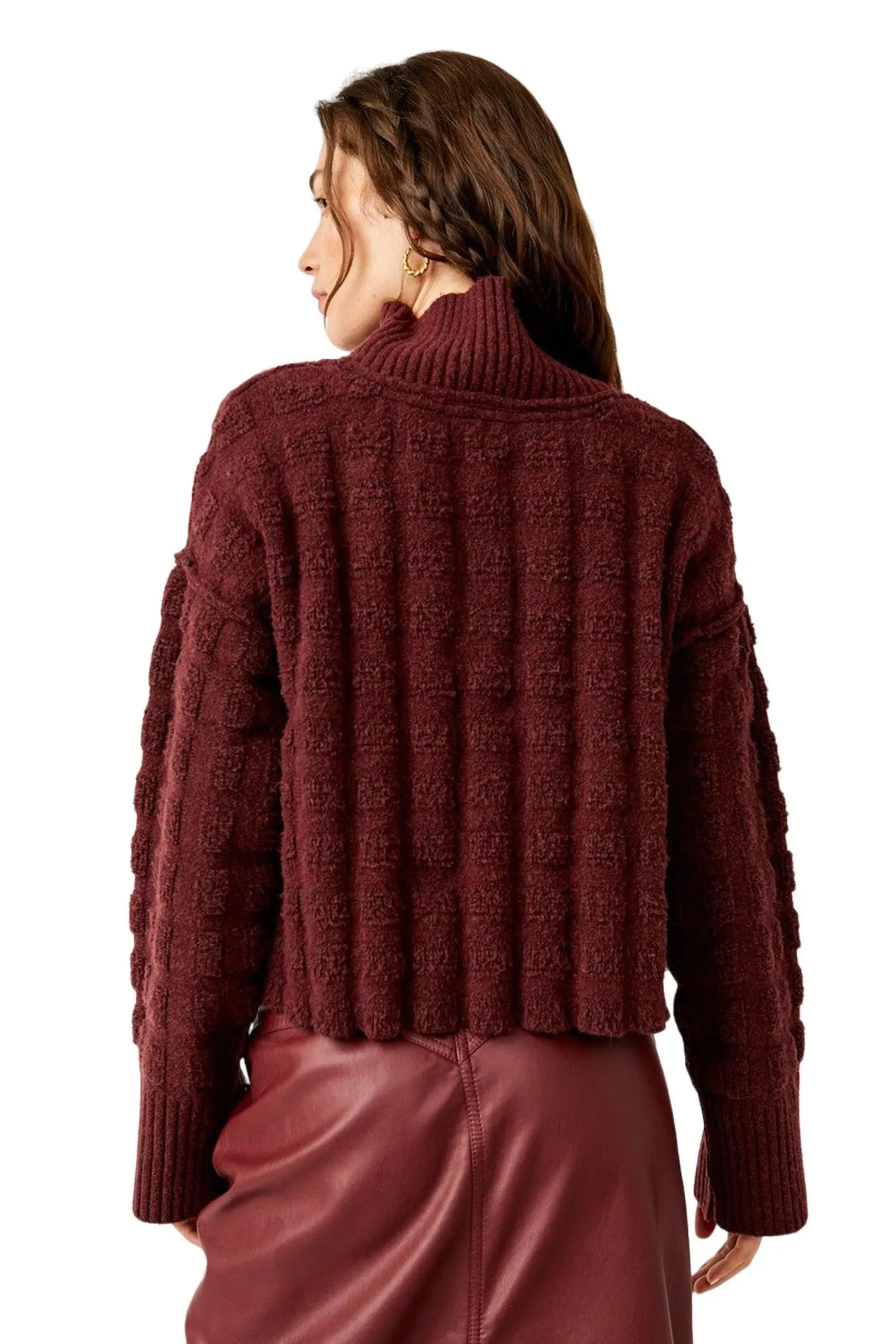 Soul Searcher Moc Sweater In Wine