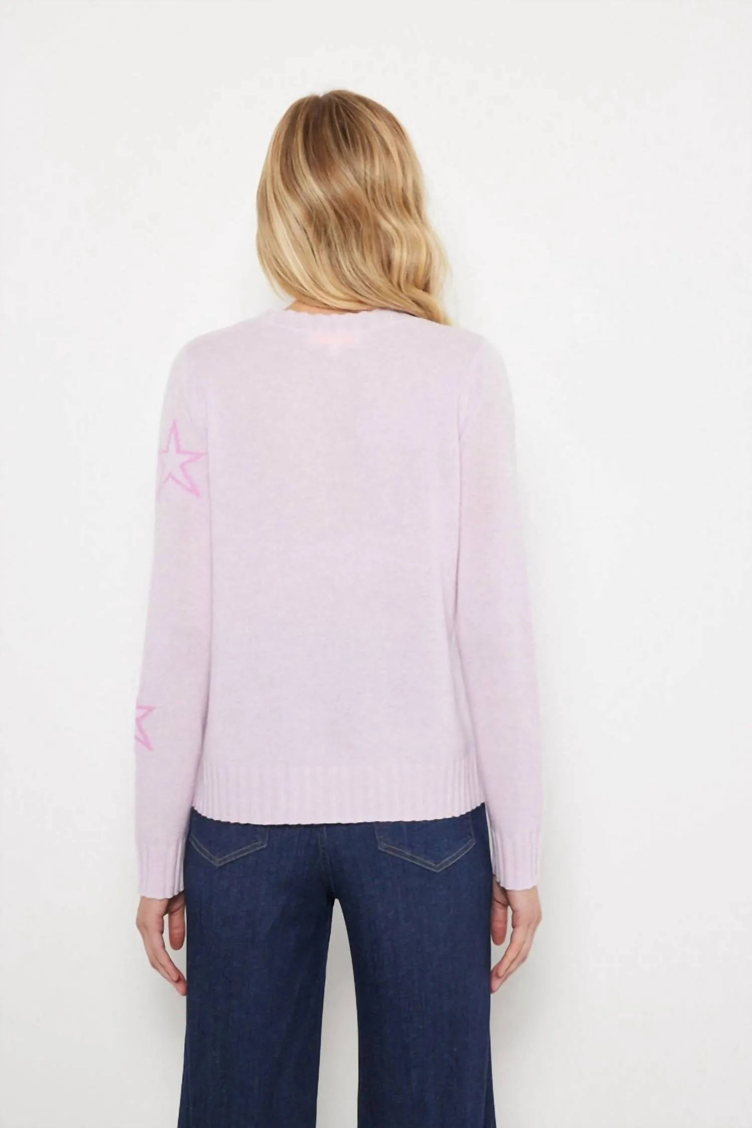 Star Dust Sweater In Iced Lilac