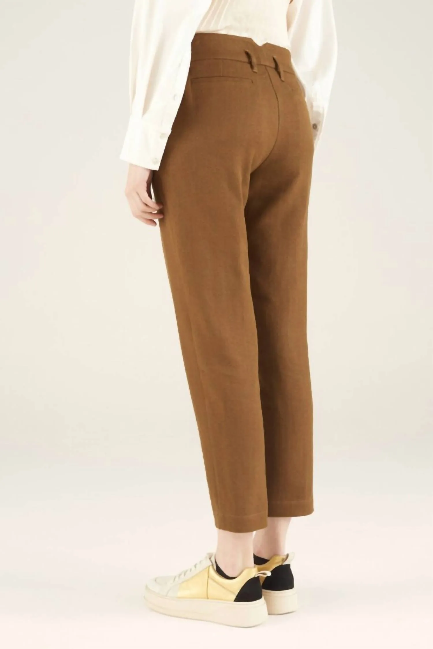 Straight Trousers In Bronze