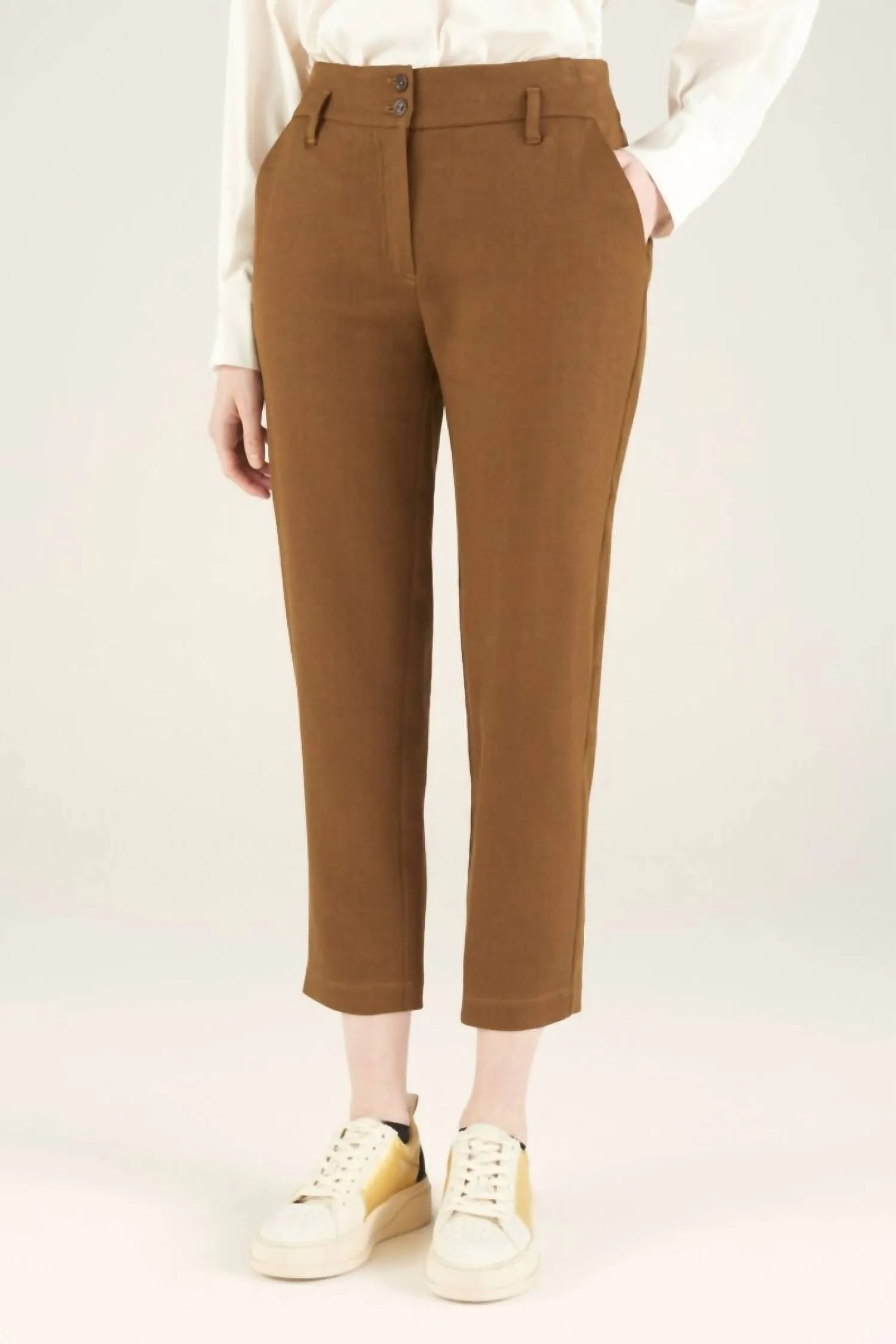 Straight Trousers In Bronze