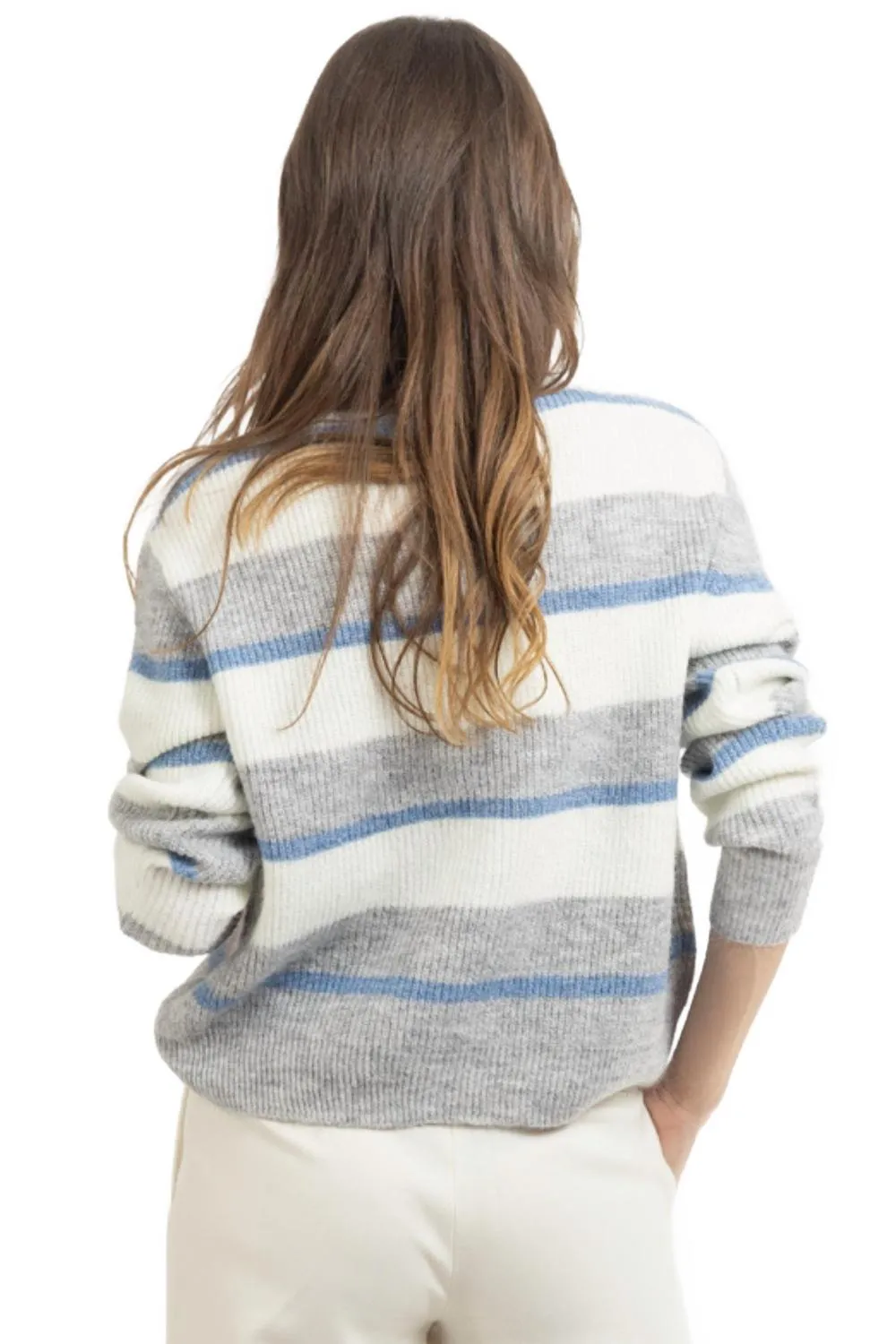 Striped Sweater In Frosty