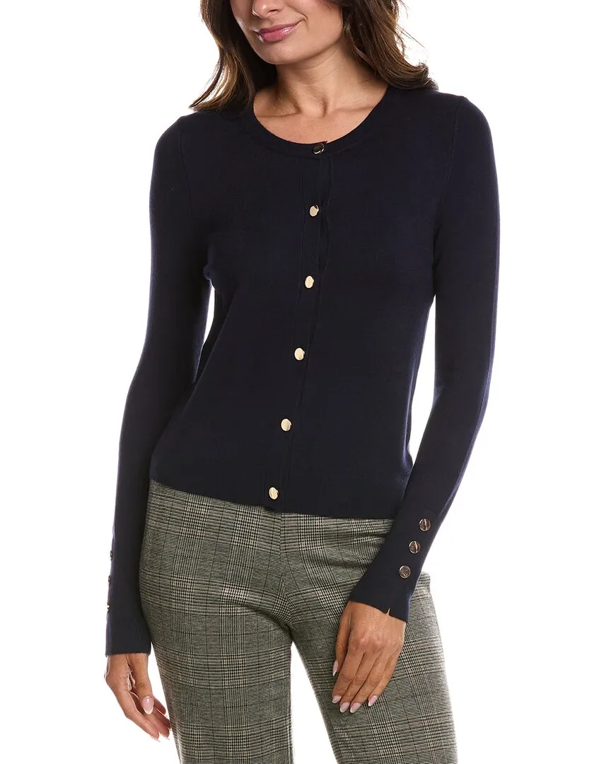 T tahari Crew Neck Cardigan