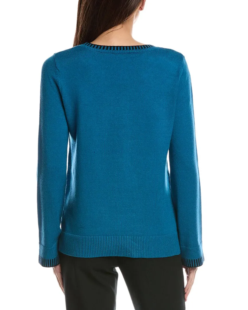 T Tahari Wide Sleeve Jersey Pullover