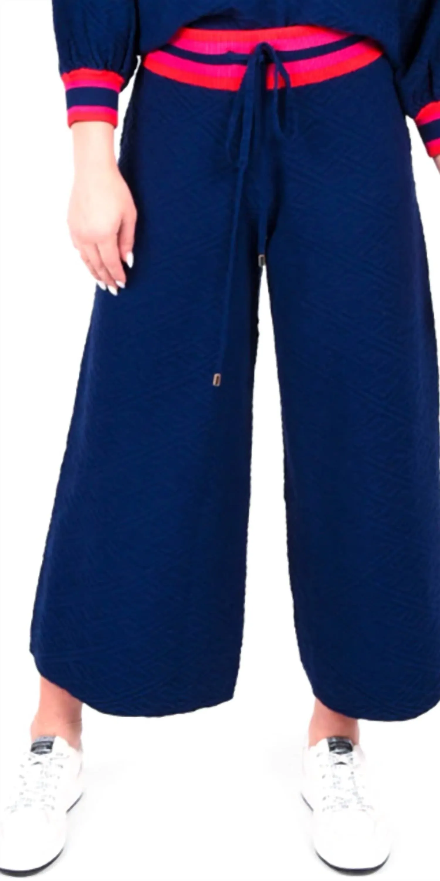 Teddy Trouser In Bleu Mono