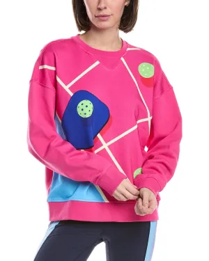 Terez Classic Printed Graphic Crewneck Pullover