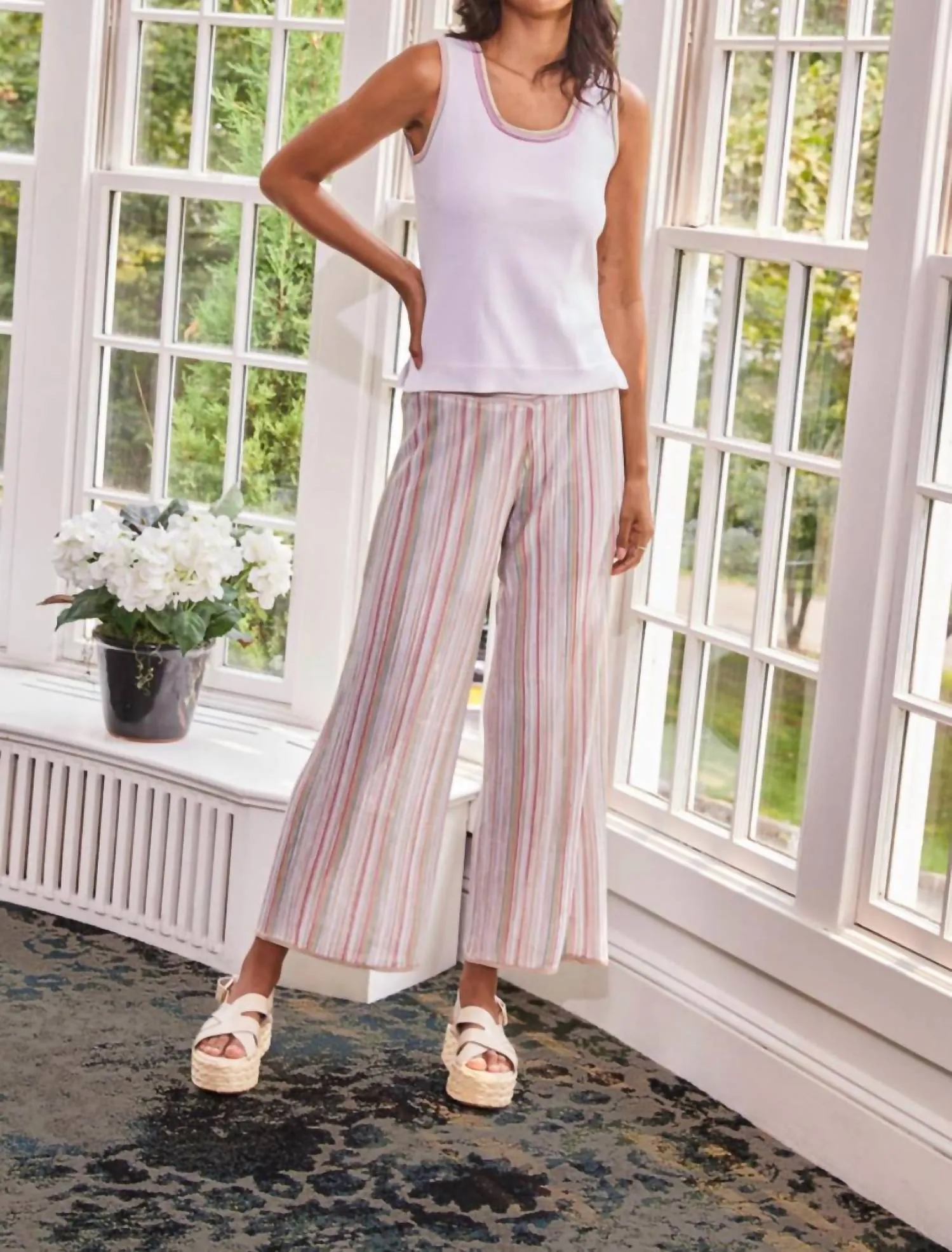 Textured Sweater Pant In Multi