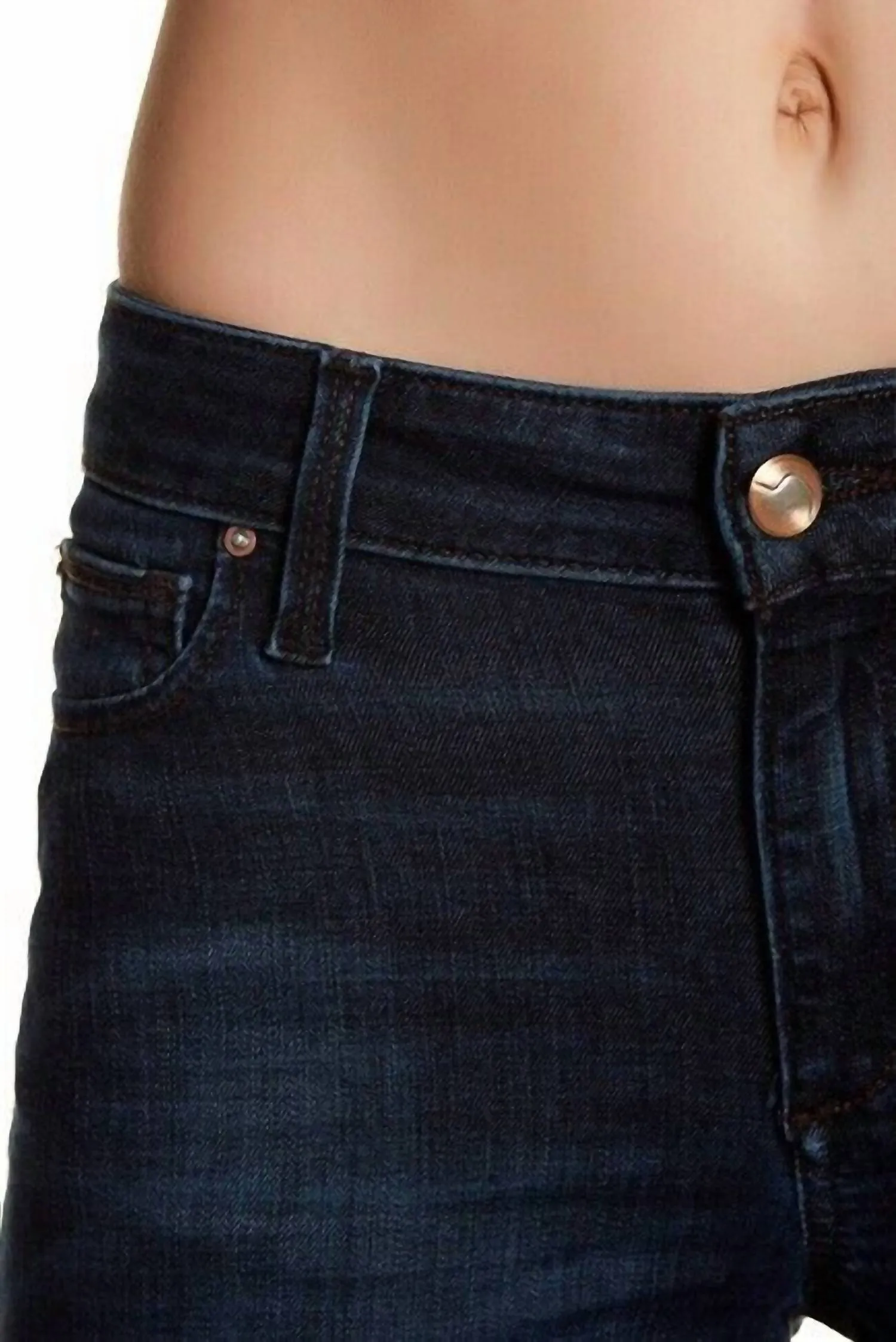 The Icon Flawless Joslyn Released Hem Skinny Jeans In Dark Blue