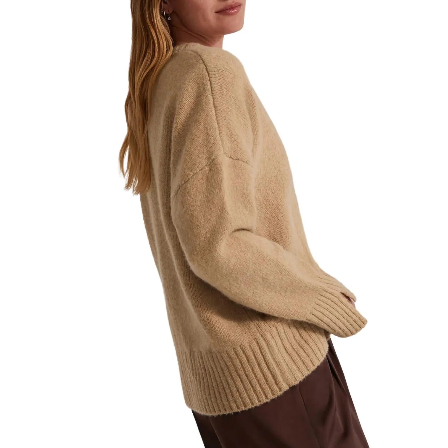 The William Sweater In Almond
