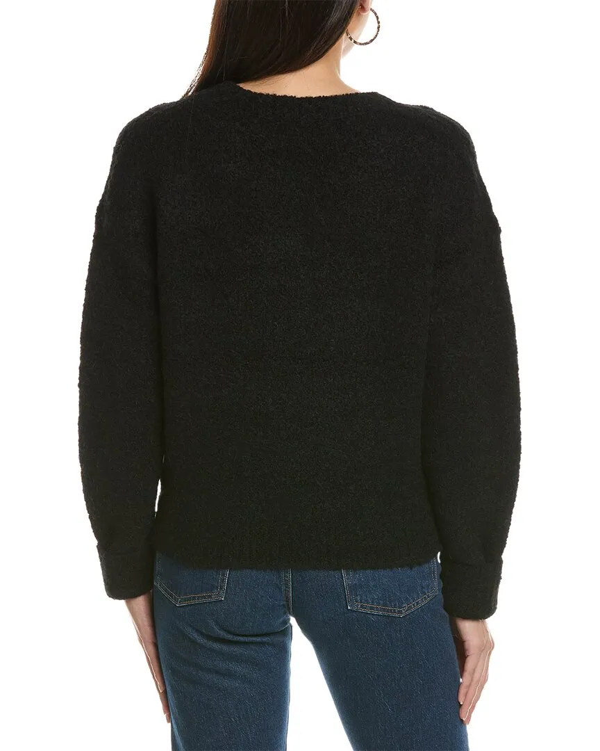 Theory Shrunken Wool & Camel-Blend Sweater
