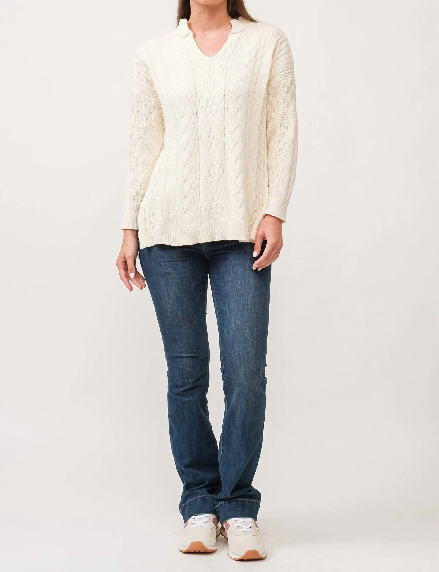 Thora Sweater In Antique White