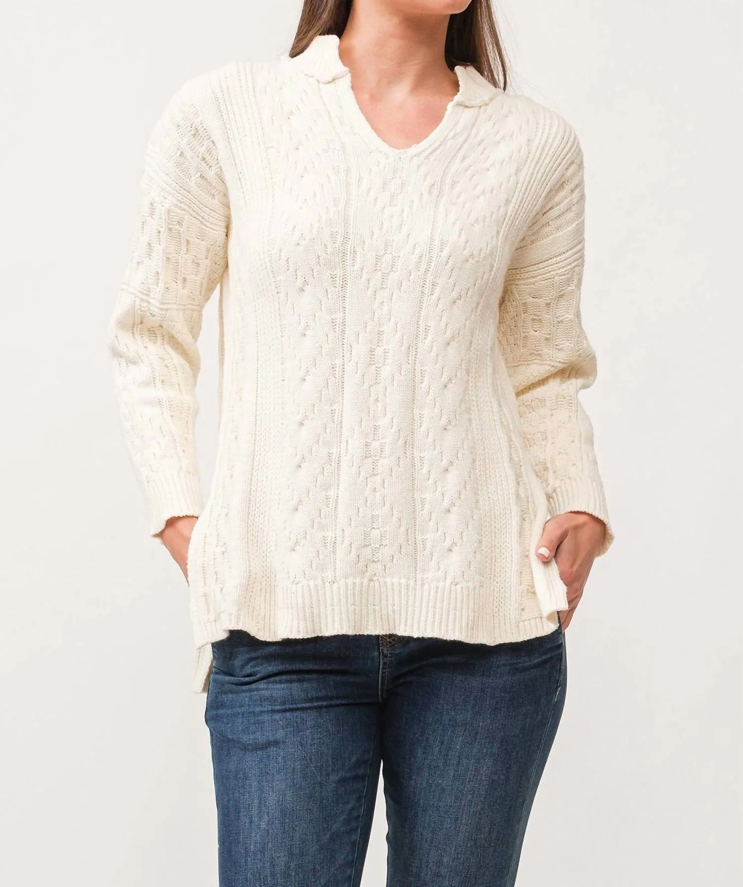 Thora Sweater In Antique White