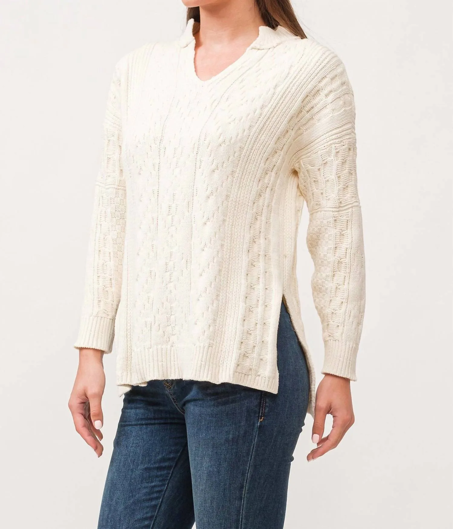 Thora Sweater In Antique White