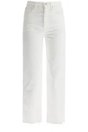 Toteme Women's Off- Organic Cotton Jeans With Frayed Hem
