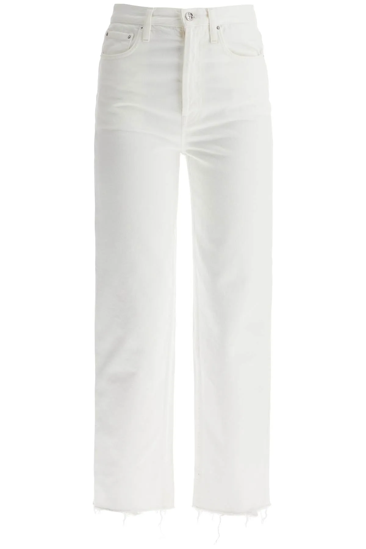 Toteme Women's Off- Organic Cotton Jeans With Frayed Hem