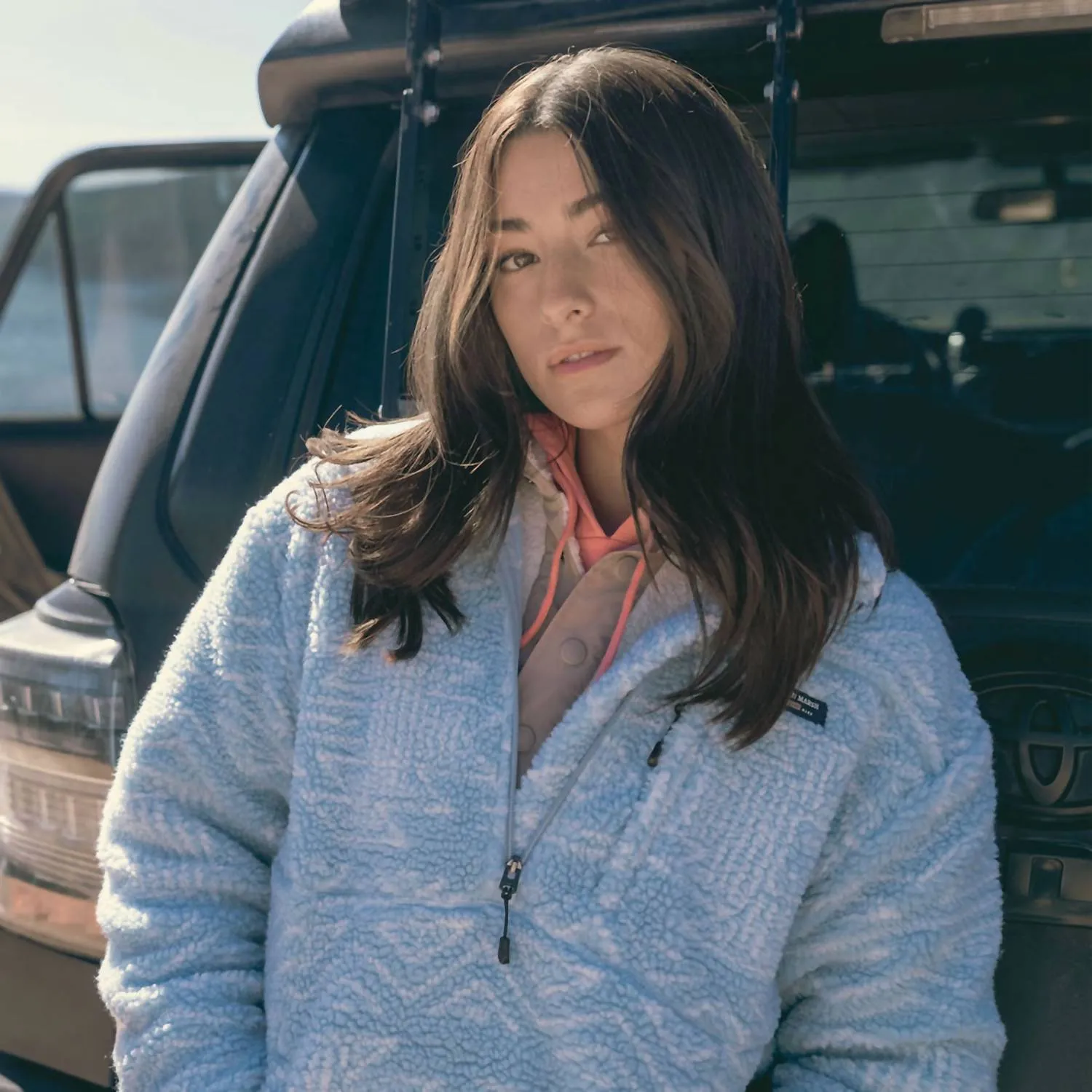 Unisex - Sedona Dots Marsupial Pullover In Washed Slate