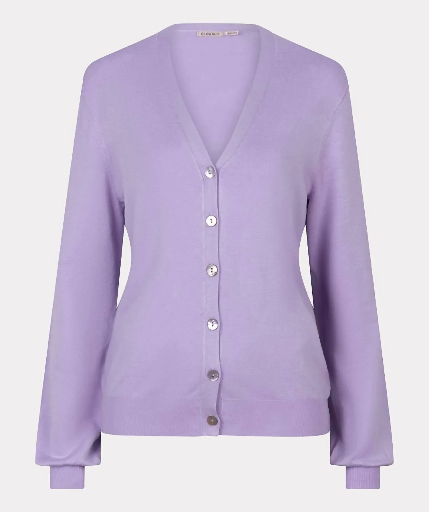 V-Neck Cardigan In Lilac