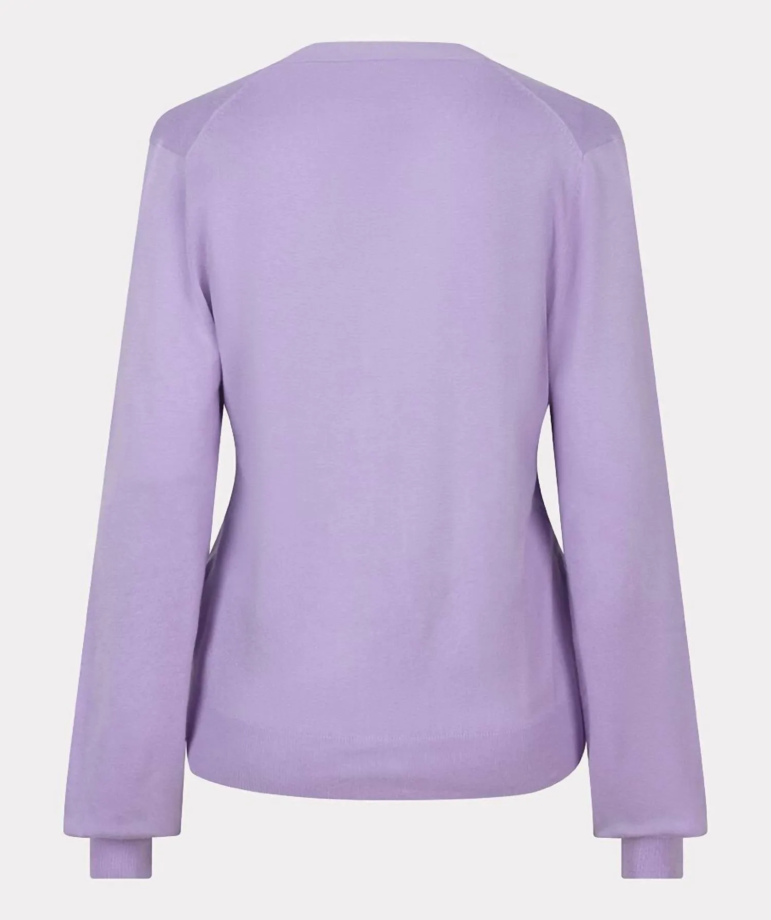 V-Neck Cardigan In Lilac