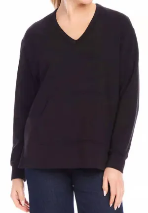 V-Neck Sweater In Black