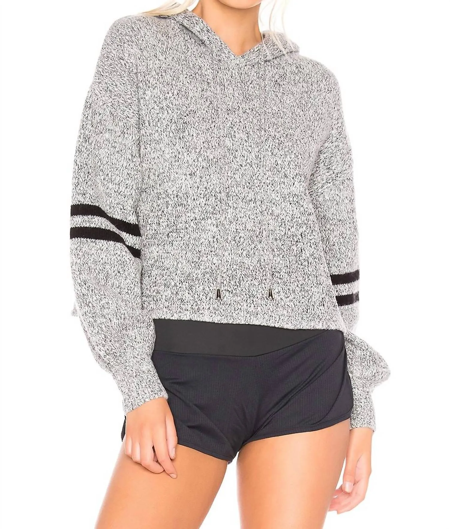 Varsity Sweater In Heather Grey